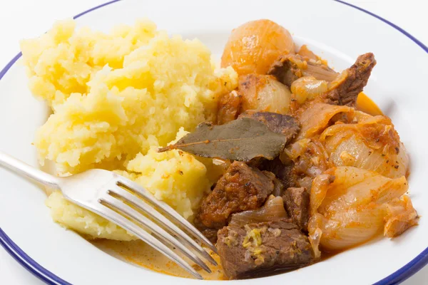 Beef stifado stew meal — Stock Photo, Image