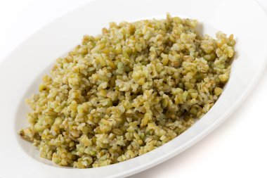 açılı haşlanmış freekeh tahıl