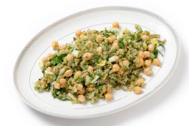 Freekeh nohut salatası