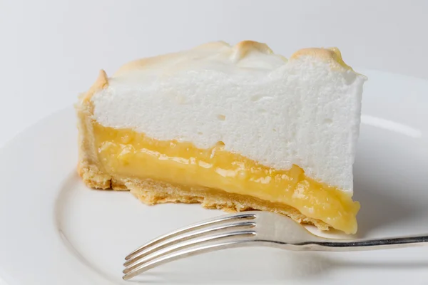 Lemon meringe pie slice — Stock Photo, Image