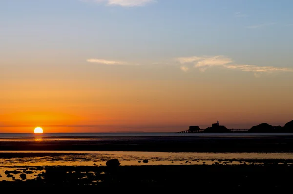 Zonsopgang op de Mumbles — Stockfoto