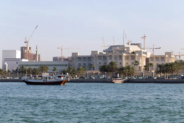 Doha Palast aus dem Meer — Stockfoto