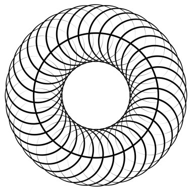 Soyut dairesel sarmal öğesi