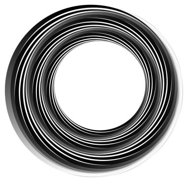 Soyut sarmal çemberler öğesi