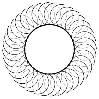 Soyut dairesel sarmal öğesi