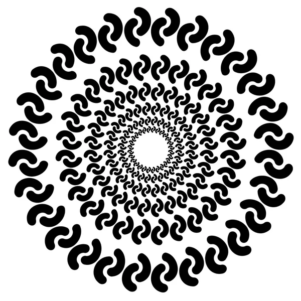 Élément de design abstrait circulaire — Image vectorielle