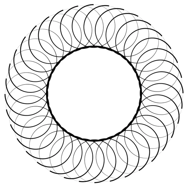 Elemento astratto circolare a spirale — Vettoriale Stock