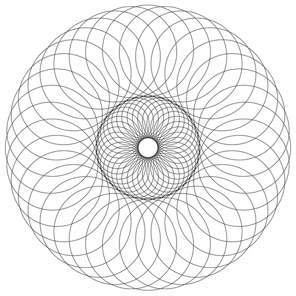 Abstract circular spiral element — Stock Vector