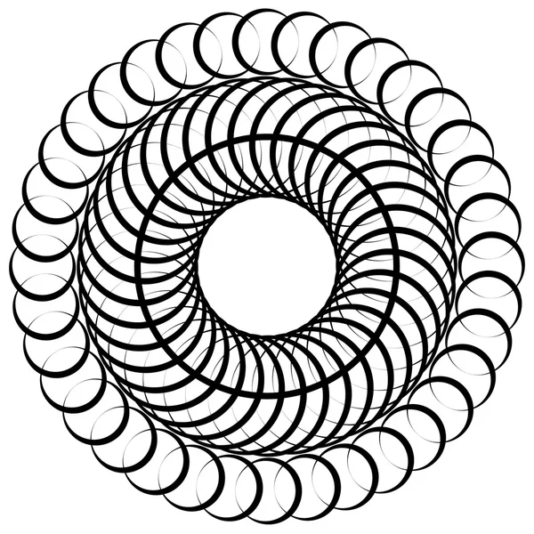 Abstract circular spiral element — Stock Vector