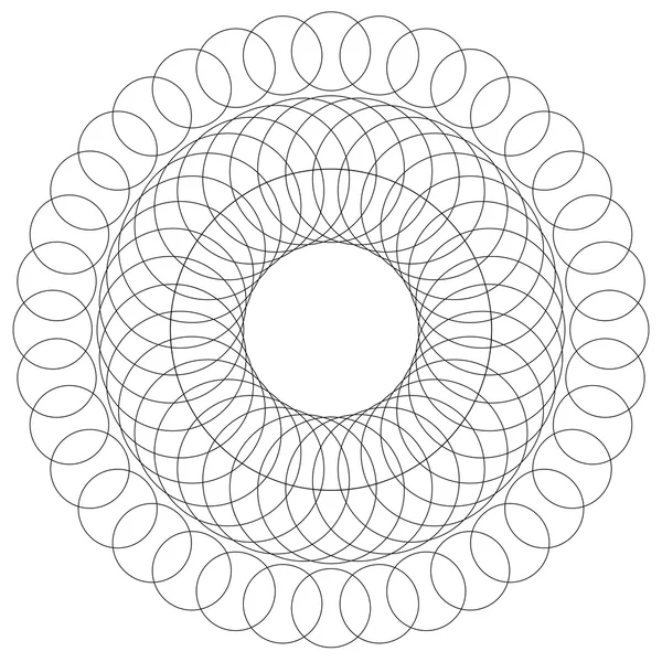 Elemento astratto circolare a spirale — Vettoriale Stock