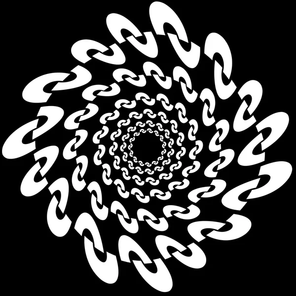 Élément rayonnant abstrait circulaire . — Image vectorielle