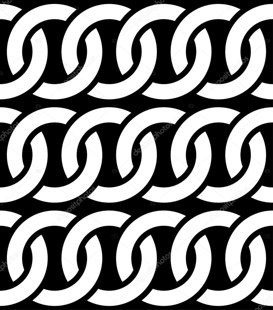 interlocking circles seamless pattern
