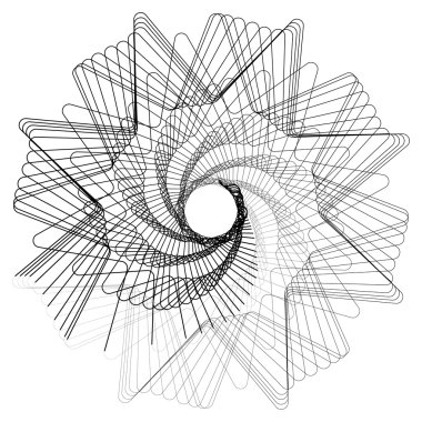 Soyut sarmal geometrik öğesi