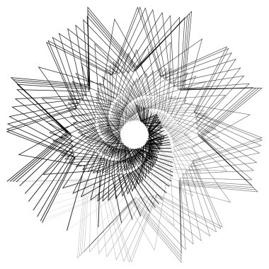 Soyut sarmal geometrik öğesi