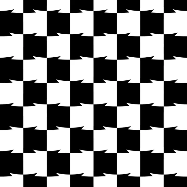 Geometriska svart och vitt mönster. — Stock vektor