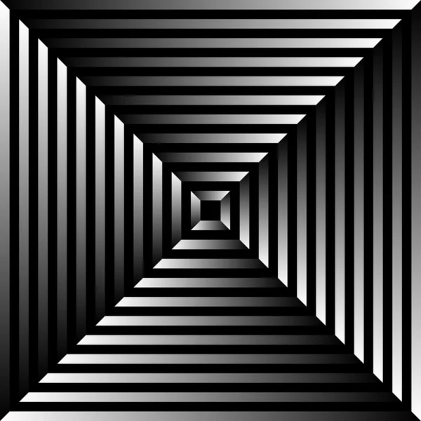 Udstrålende firkanter abstrakt baggrund – Stock-vektor