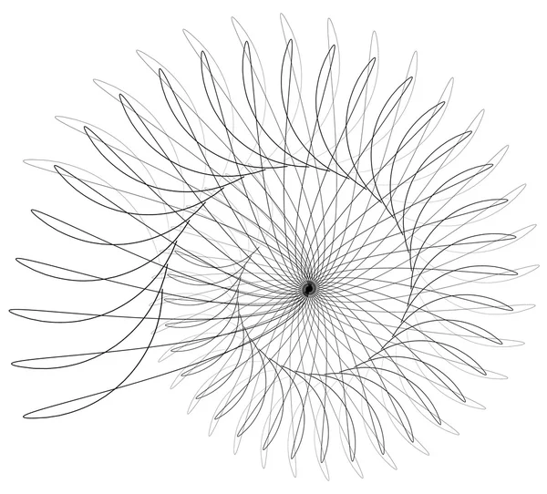 抽象的螺旋单色元素 — 图库矢量图片