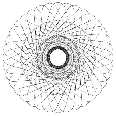 Soyut dairesel sarmal öğesi