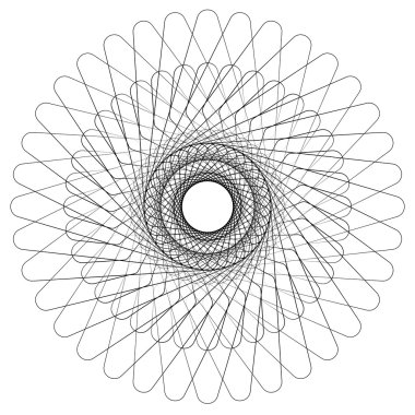 Soyut dairesel sarmal öğesi