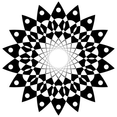 Soyut dairesel sarmal öğesi