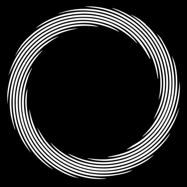 Soyut sarmal çemberler öğesi