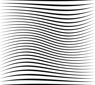 soyut dalgalı çizgi deseni