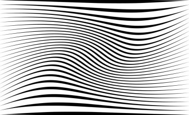 soyut dalgalı çizgi deseni