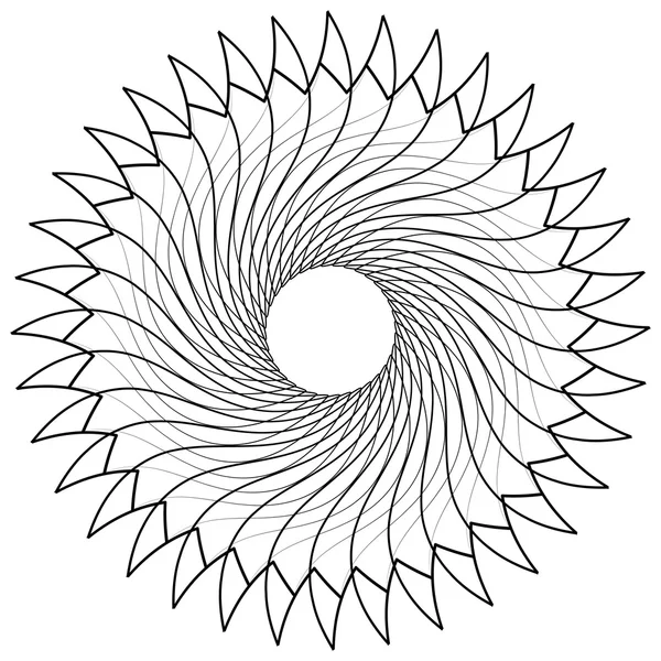 Élément spirale abstrait — Image vectorielle