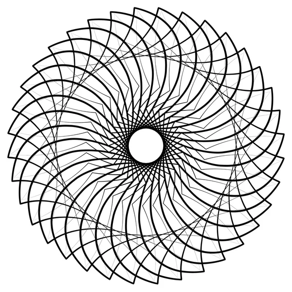 Élément spirale abstrait — Image vectorielle