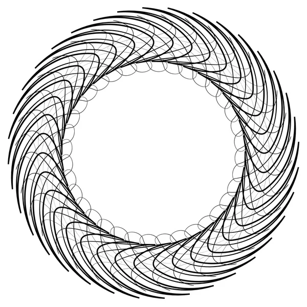 Elemento espiral abstracto — Vector de stock