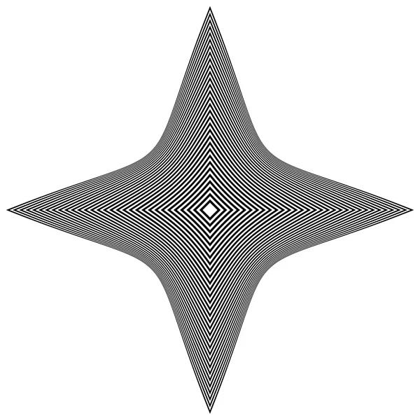 추상적인 변형된 사각형 모양 — 스톡 벡터