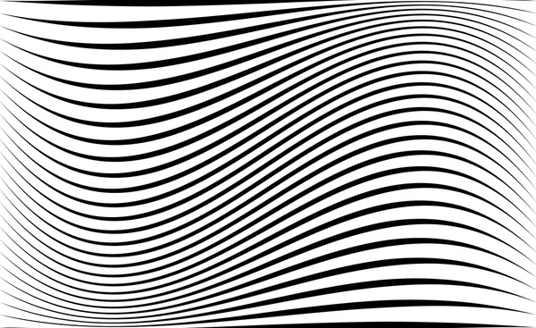 Abstracto patrón de líneas onduladas — Vector de stock
