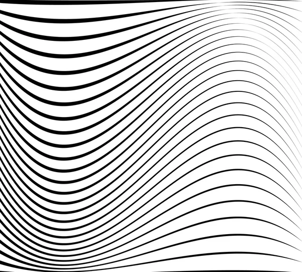 Abstract wavy lines pattern — Stock Vector