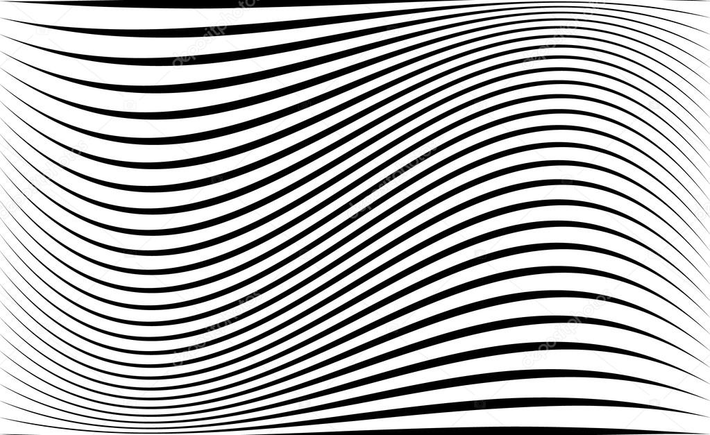 Abstract wavy lines pattern