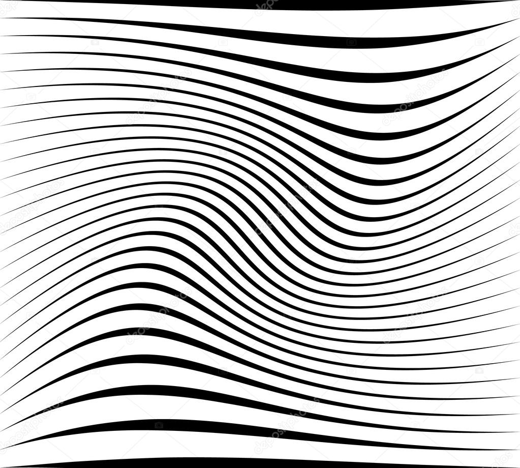 Abstract wavy lines pattern