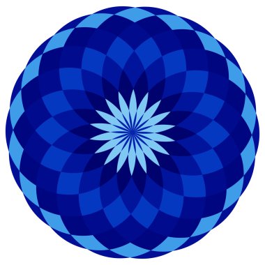Renkli geometrik soyut mandala