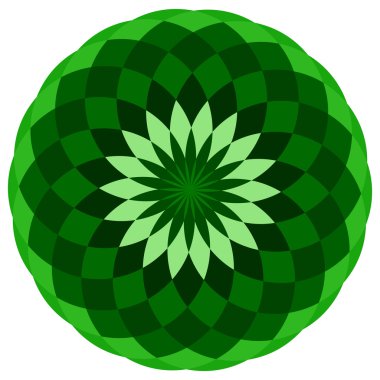 Renkli geometrik soyut mandala