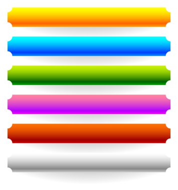 afiş, düğme şablonları kümesi