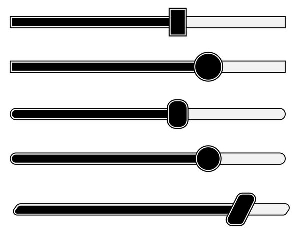 Простой ползунок, иконки-фадеры
