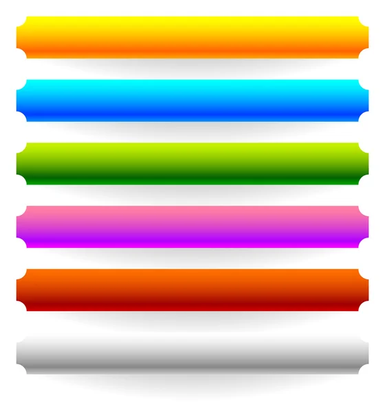 Bannière, ensemble de modèles de boutons — Image vectorielle