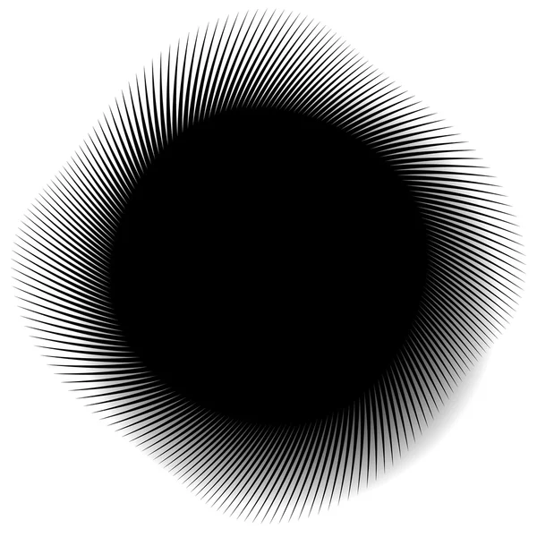 Abstrakt monokrom spiralformade, spiral element. — Stock vektor
