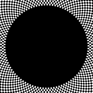 Damalı deseni döngüsel öğe.  