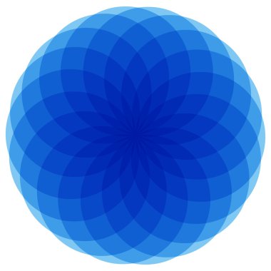 Soyut mandala öğesi.