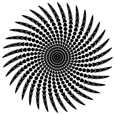 Soyut yayılan konsantrik öğesi