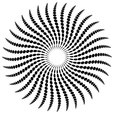 Soyut yayılan konsantrik öğesi