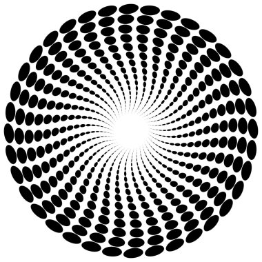 Soyut yayılan konsantrik öğesi