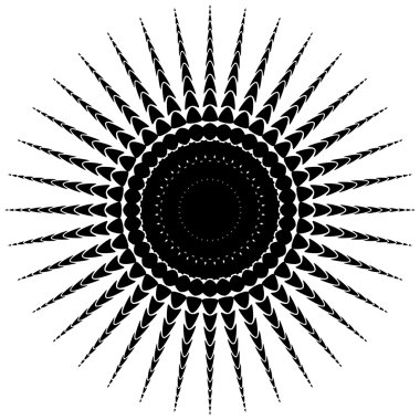 Soyut yayılan konsantrik öğesi