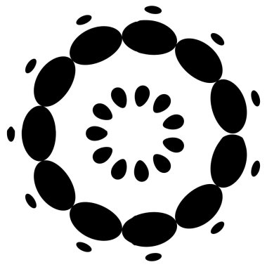 Soyut dairesel, noktalı öğesi.