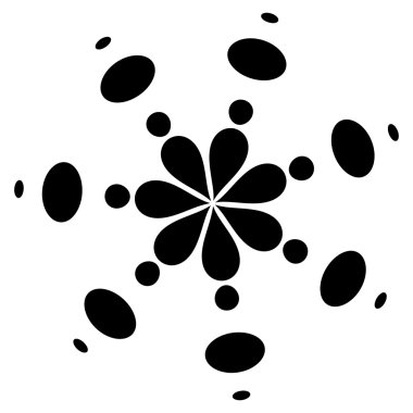 Soyut dairesel, noktalı öğesi.