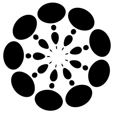 Soyut dairesel, noktalı öğesi.